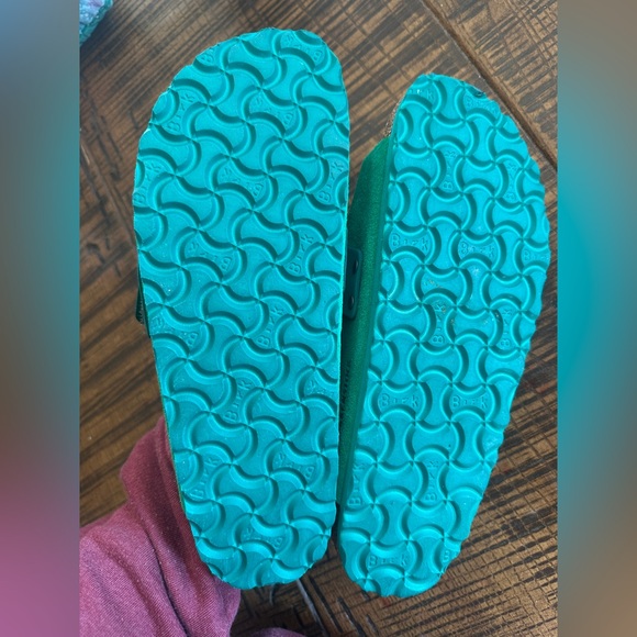 Birkenstock Kyoto Nubuck-Suede Leather Sandals digital green - Picture 6 of 7